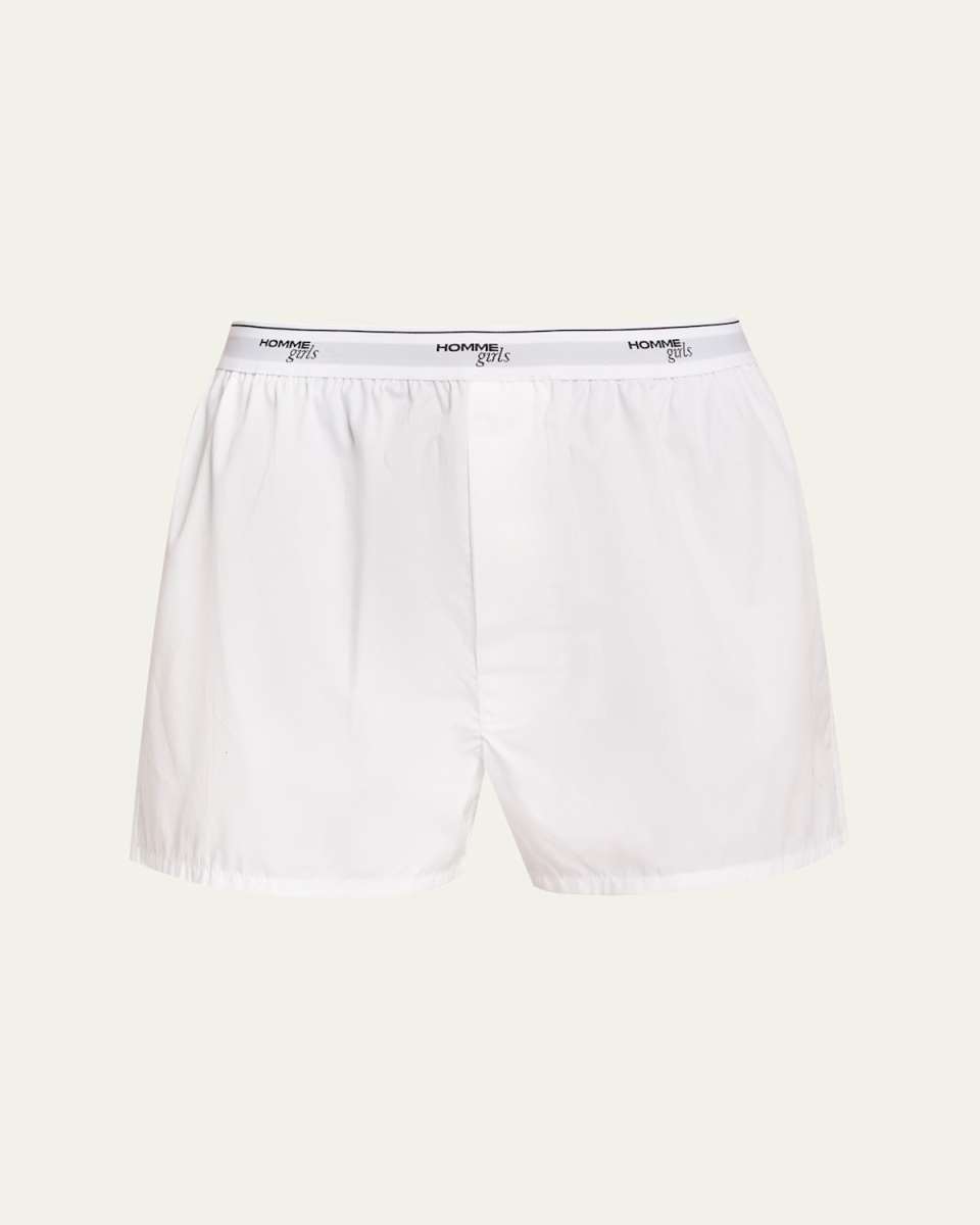 Logo-Band Cotton Boxer Shorts